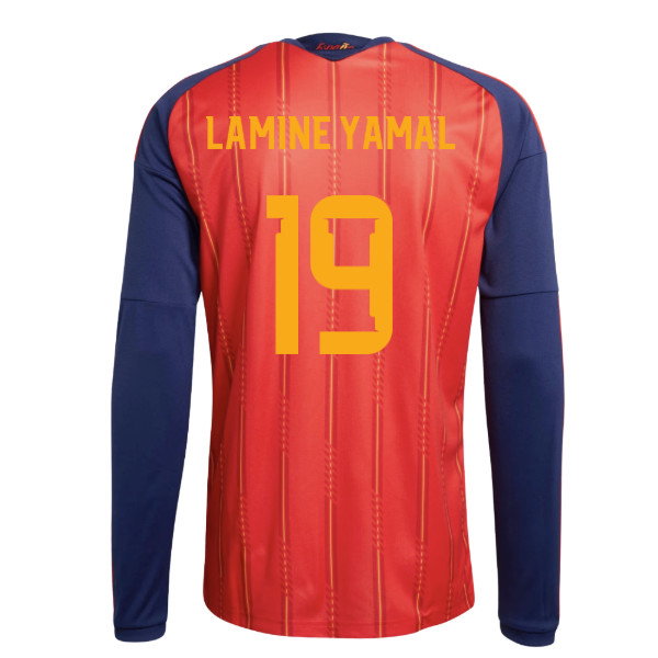 2026-2027 Spain Long Sleeve Home Shirt (Lamine Yamal 19)