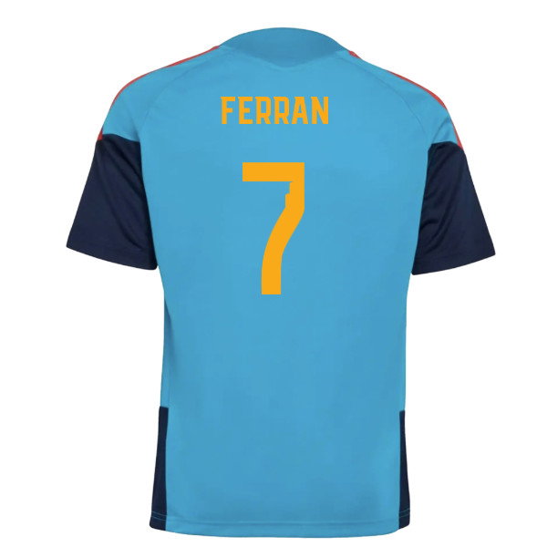2025-2025 Spain Training Jersey (Bold Aqua) - Kids (Ferran 7)