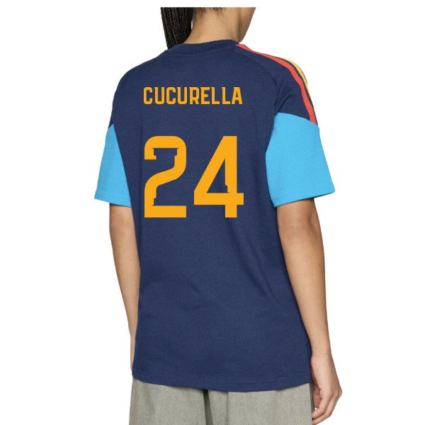 2026-2027 Spain Training Tee (Night Indigo) (Cucurella 24)