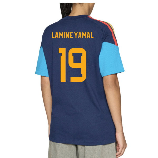 2026-2027 Spain Training Tee (Night Indigo) (Lamine Yamal 19)
