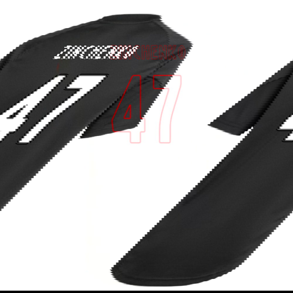 2025-2026 Ajax Training Shirt (Black) - Kids (Zinchenko 47)