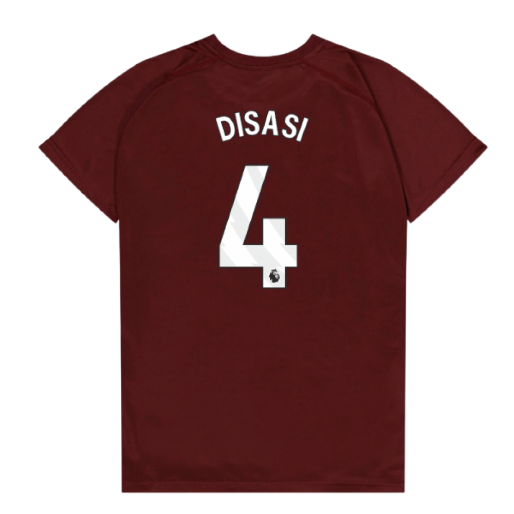West Ham United Poly T-Shirt (Claret/Blue) - Kids (Disasi 4)
