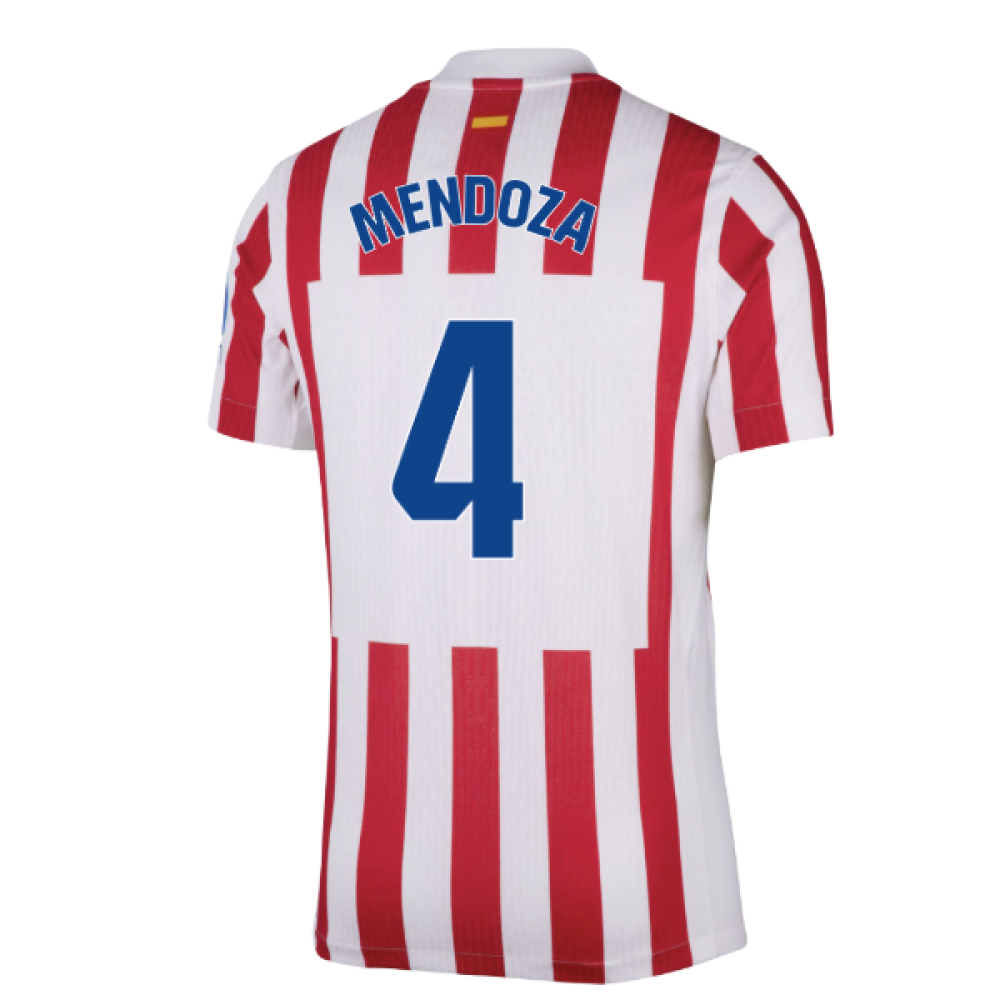 2025-2026 Atletico Madrid Home Authentic Shirt (Mendoza 4)