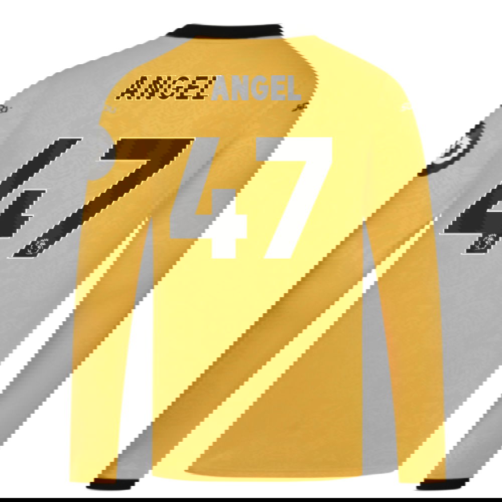 2025-2026 Wolves Long Sleeve Home Shirt (Angel 47)