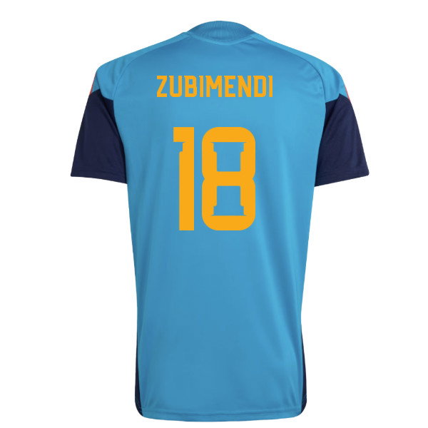 2026-2027 Spain Training Jersey (Bold Aqua) (Zubimendi 18)