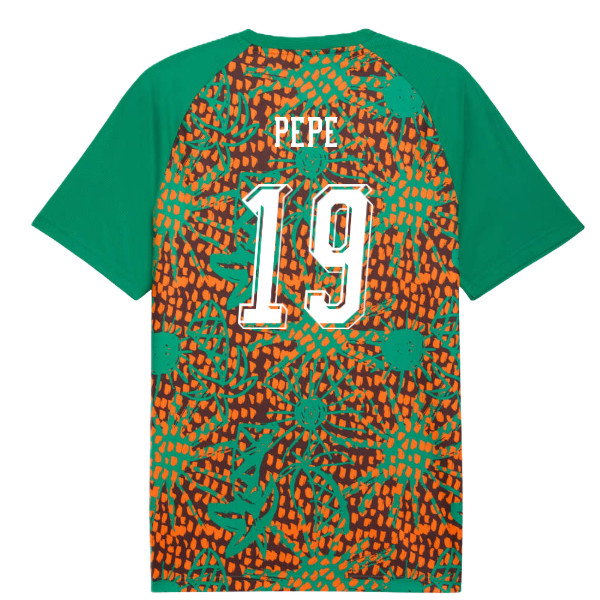 2026-2027 Ivory Coast Warm Up Jersey (Sport Green) (Pepe 19)