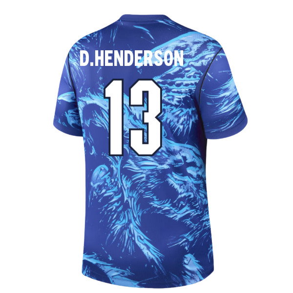 2026-2027 England Home Goalkeeper Shirt (Blue) (D.Henderson 13)