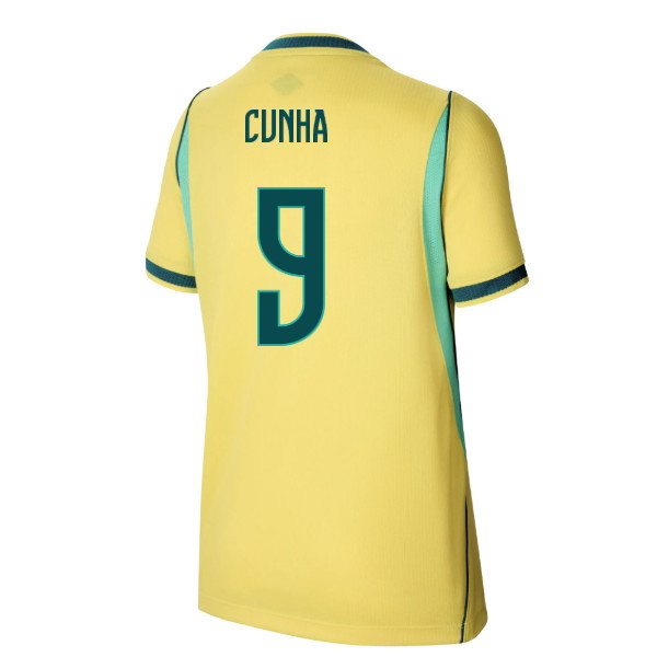 2026-2027 Brazil Home Shirt (Kids) (Cunha 9)