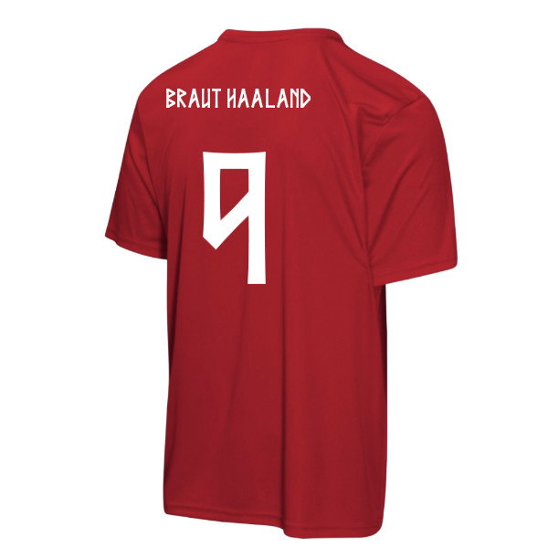 Norway FIFA World Cup 2026™ T-Shirt (Red) - Kids (Braut Haaland 9)