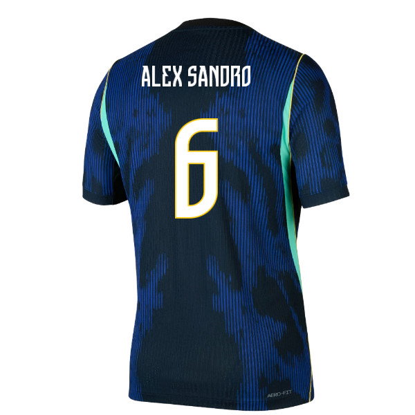 2026-2027 Brazil Match Away Jordan Aero-FIT Authentic Shirt (Alex Sandro 6)