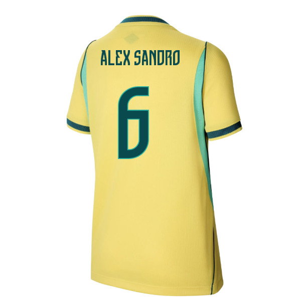 2026-2027 Brazil Home Shirt (Kids) (Alex Sandro 6)