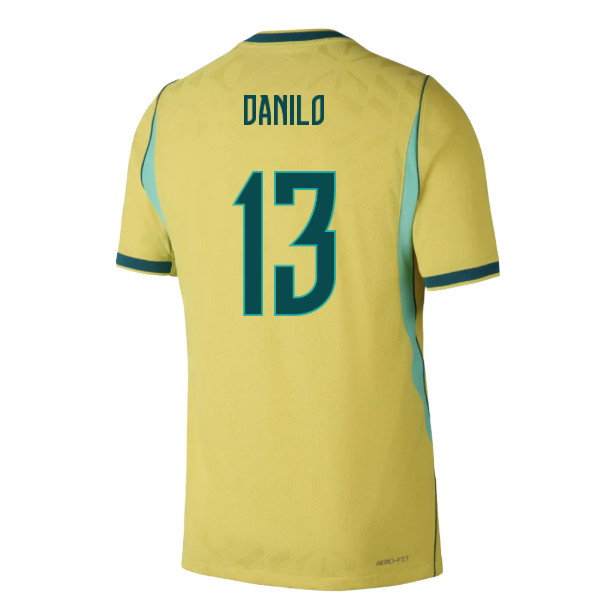 2026-2027 Brazil Authentic Aero-Fit Match Home Shirt (Danilo 13)