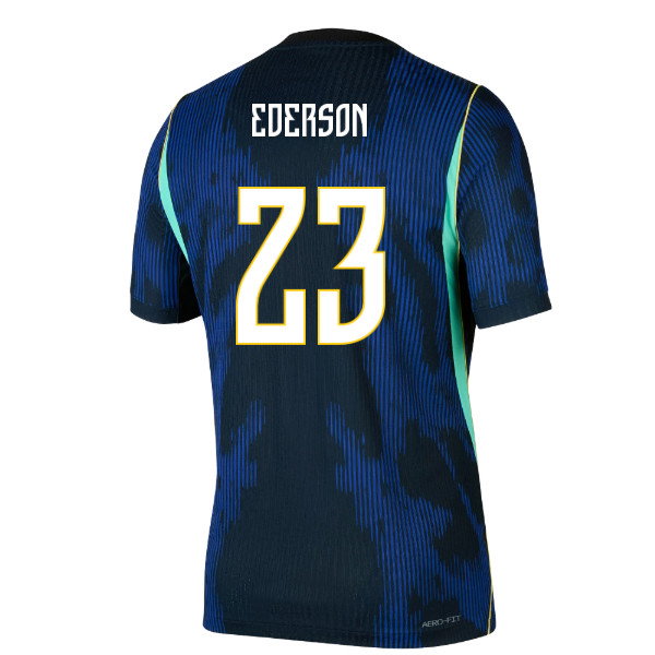 2026-2027 Brazil Match Away Jordan Aero-FIT Authentic Shirt (Ederson 23)