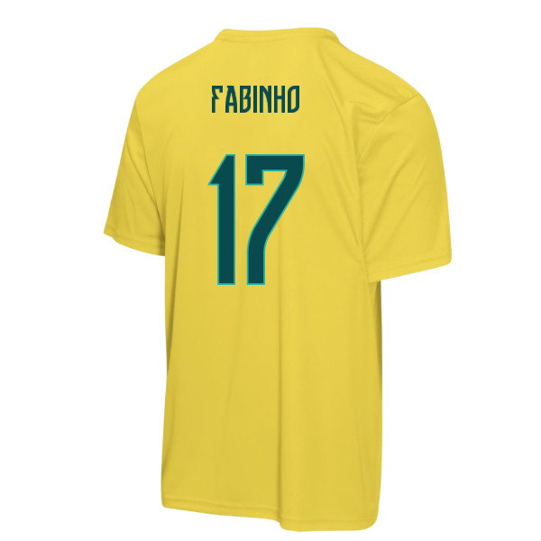 Brazil FIFA World Cup 2026™ T-Shirt (Yellow) - Kids (Fabinho 17)