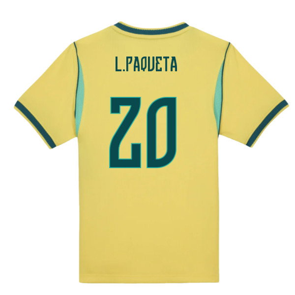 2026-2027 Brazil Home Little Boys Mini Kit (L.Paqueta 20)