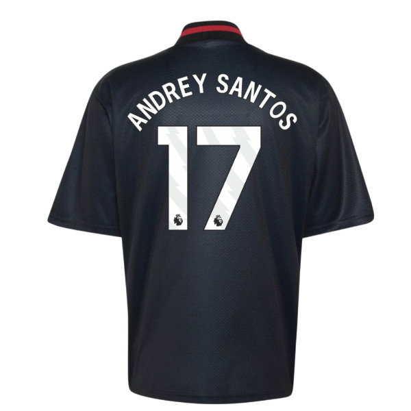 2026-2027 Man Utd Street Jersey (Black) (Andrey Santos 17)