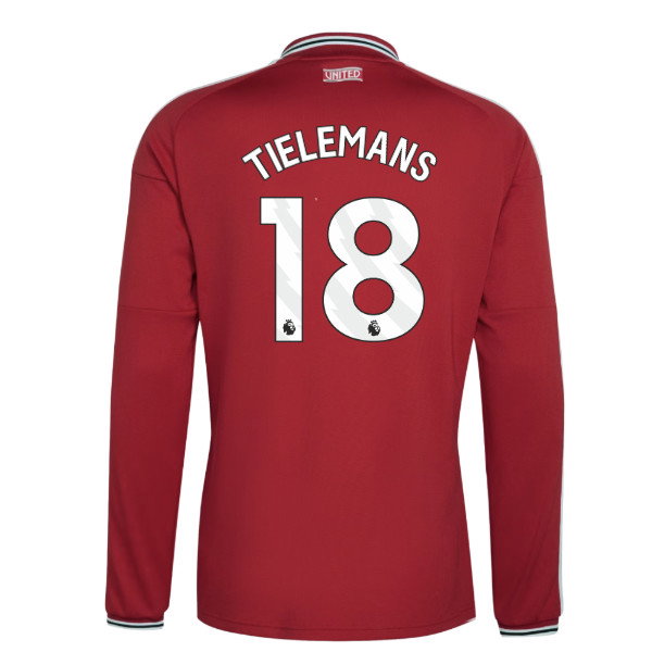 2026-2027 Man Utd Long Sleeve Home Shirt (Tielemans 18)