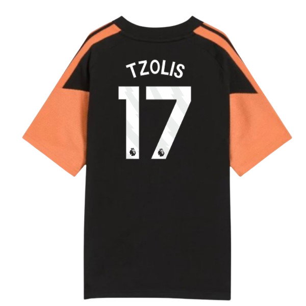 2026-2027 Arsenal Training Tee (Black) - Kids (Tzolis 17)