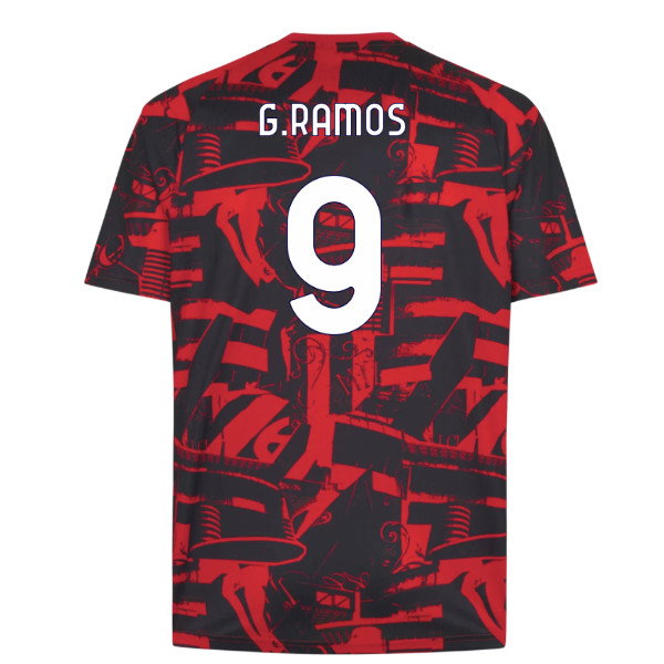 2026-2027 AC Milan Warm Up Jersey (Red) (G.Ramos 9)