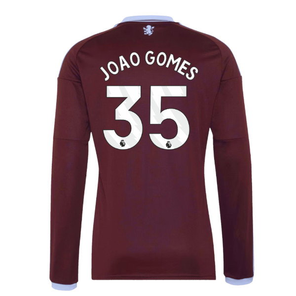 2026-2027 Aston Villa Long Sleeve Home Shirt (Joao Gomes 35)