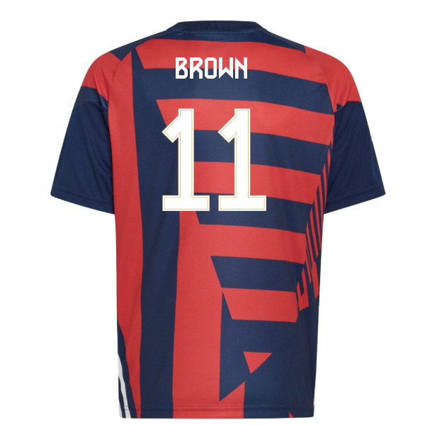 2026-2027 Bayern Munich Pre-Match Shirt (Night Indigo) - Kids (Brown 11)