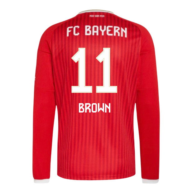 2026-2027 Bayern Munich Long Sleeve Home Shirt (Brown 11)