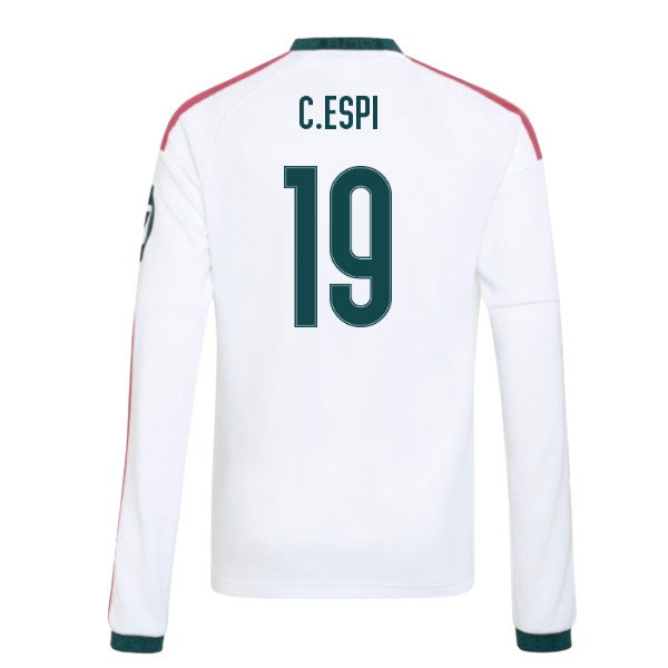 2026-2027 Real Madrid Long Sleeve Home Shirt (Kids) (C.Espi 19)