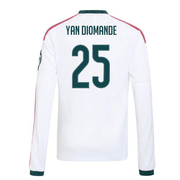 2026-2027 Real Madrid Long Sleeve Home Shirt (Kids) (Yan Diomande 25)