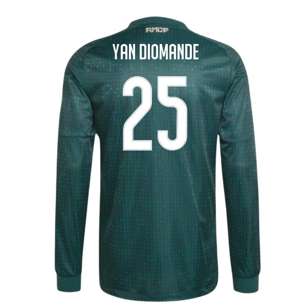 2026-2027 Real Madrid Authentic Long Sleeve Away Shirt (Yan Diomande 25)