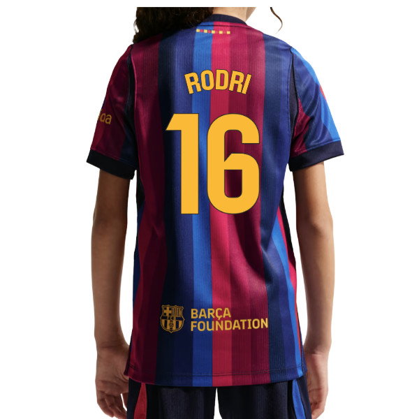 2026-2027 Barcelona Home Shirt (Kids) (Rodri 16)