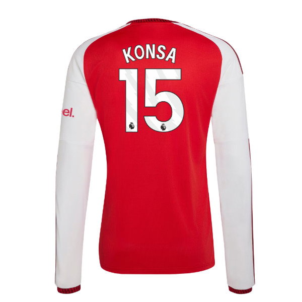 2026-2027 Arsenal Long Sleeve Home Shirt (Konsa 15)