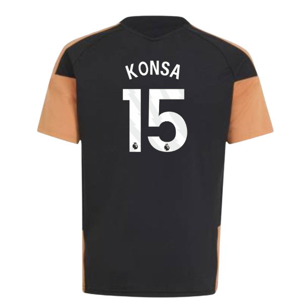 2026-2027 Arsenal Training Jersey (Black) - Kids (Konsa 15)