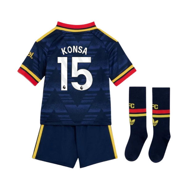 2026-2027 Arsenal Away Mini Kit (Konsa 15)