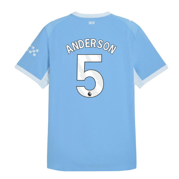 2026-2027 Man City Authentic Home Shirt (Anderson 5)