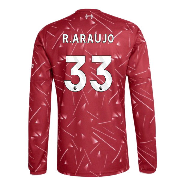 2026-2027 Liverpool Long Sleeve Home Shirt (R.Araujo 33)
