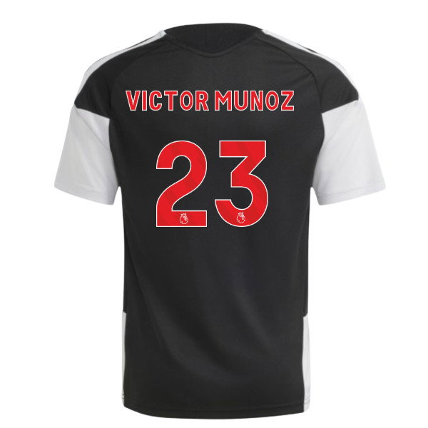 2026-2027 Liverpool Training Jersey (Black) - Kids (Victor Munoz 23)