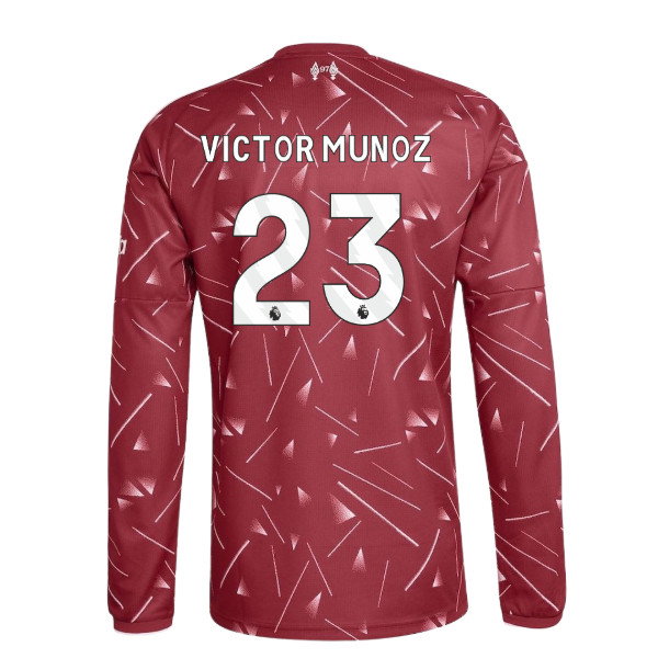 2026-2027 Liverpool Long Sleeve Home Shirt (Kids) (Victor Munoz 23)