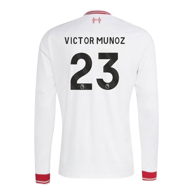 2026-2027 Liverpool Long Sleeve Away Shirt (Victor Munoz 23)