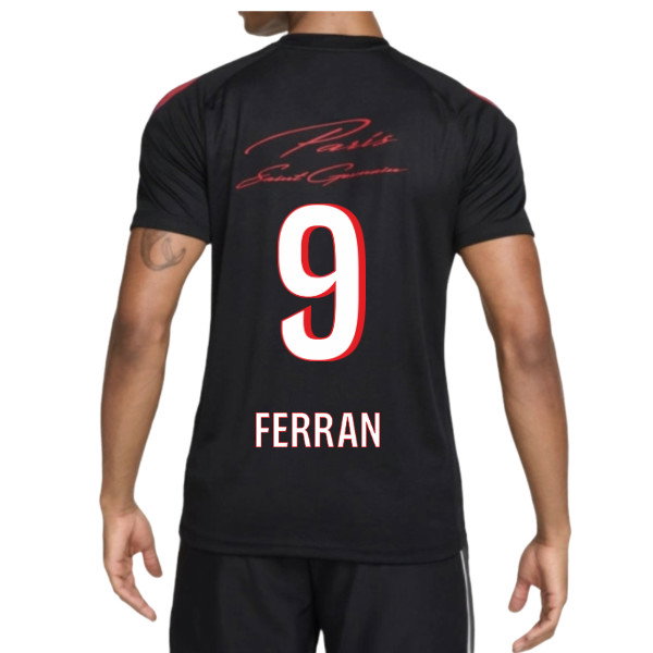 2026-2027 PSG Strike Training Shirt (Black) (Ferran 9)