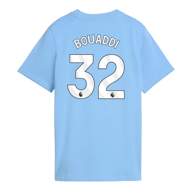 2026-2027 Man City FtblCulture Tee (Light Blue) - Kids (Bouaddi 32)