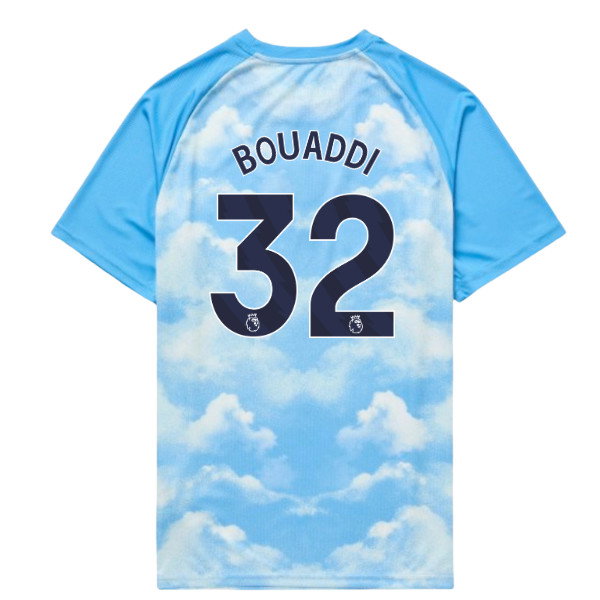 2026-2027 Man City Warm Up Jersey (Icy Blue) - Kids (Bouaddi 32)