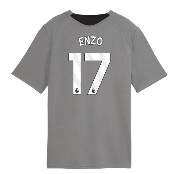2026-2027 Man City Training Jersey (Cast Iron) - Kids (Enzo 17)