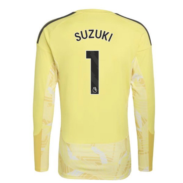 2026-2027 Aston Villa Goalkeeper Long Sleeve Shirt (Yellow) - Kids (Suzuki 1)