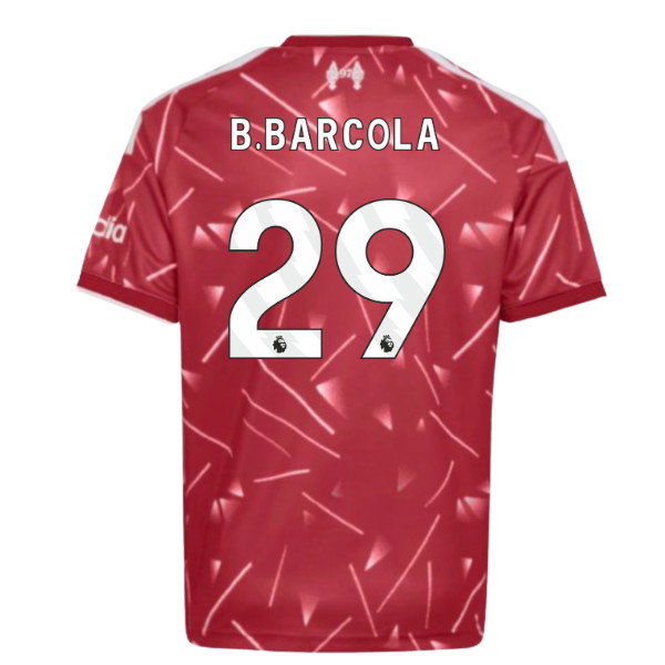 2026-2027 Liverpool Pre-Match Warm Up Shirt (Active Maroon) - Womens (B.Barcola 29)