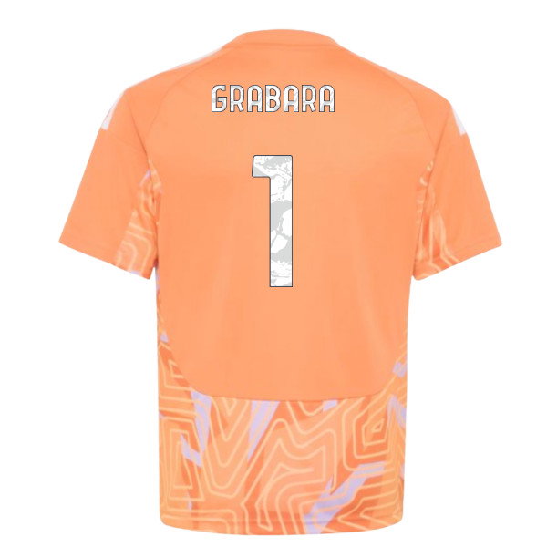 2026-2027 Juventus Home Goalkeeper Shirt (Orange) - Kids (Grabara 1)