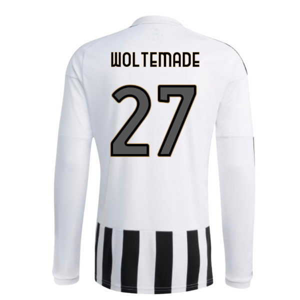 2026-2027 Juventus Long Sleeve Home Shirt (Woltemade 27)