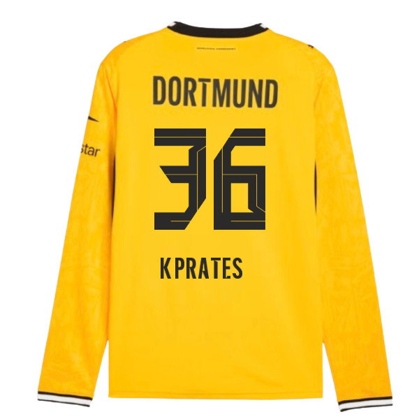 2026-2027 Borussia Dortmund Long Sleeve Home Shirt (K.Prates 36)