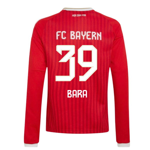 2026-2027 Bayern Munich Long Sleeve Home Shirt (Kids) (Bara 39)