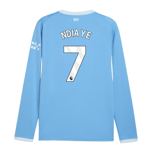 2026-2027 Man City Home Long Sleeve Shirt (Ndiaye 7)