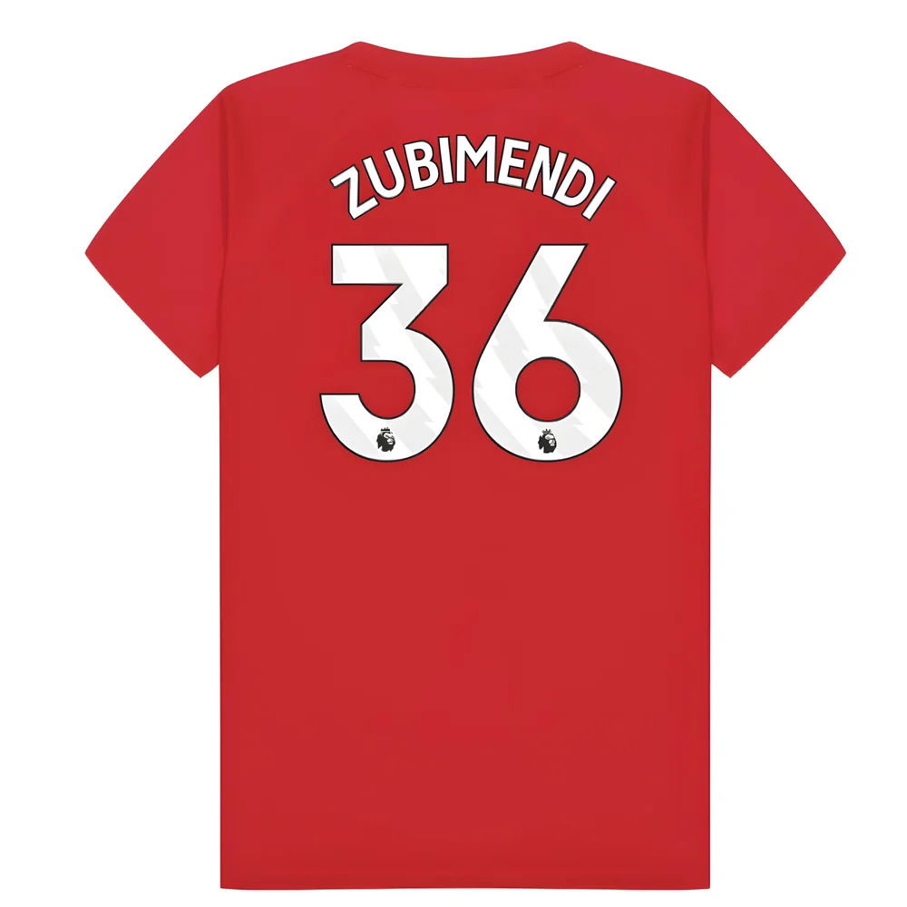 Arsenal Poly T-Shirt (Red) - Kids (Zubimendi 36)